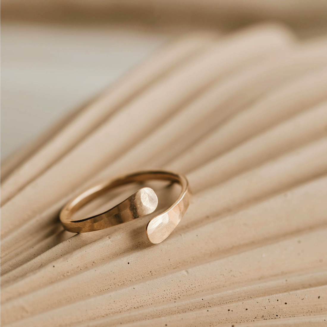 An open ring handmade by Hello Adorn, the perfect statement ring to add to your ring stack.