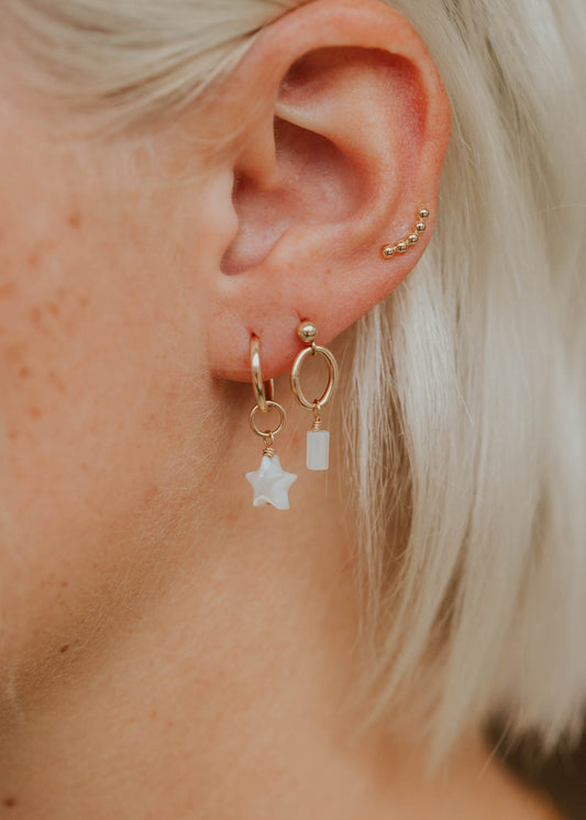 Star Mother of Pearl Charms