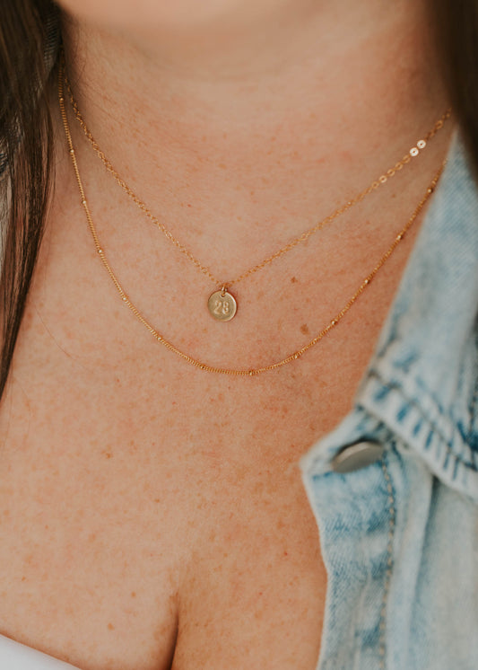 Tiny Digits Necklace