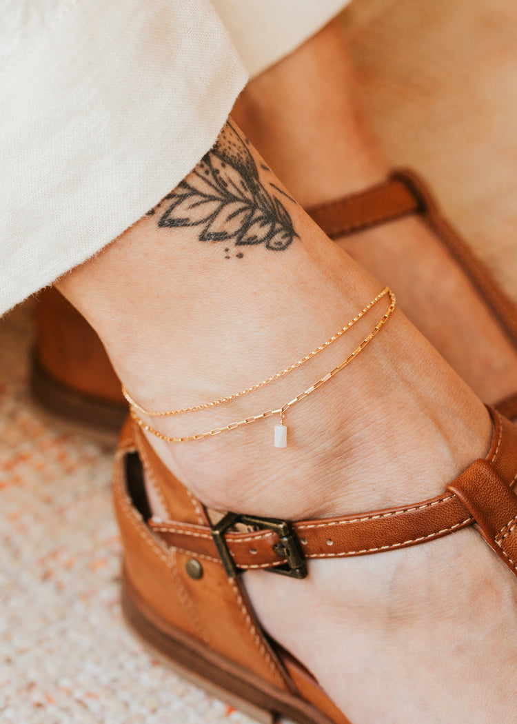 Sun + Sea Anklet
