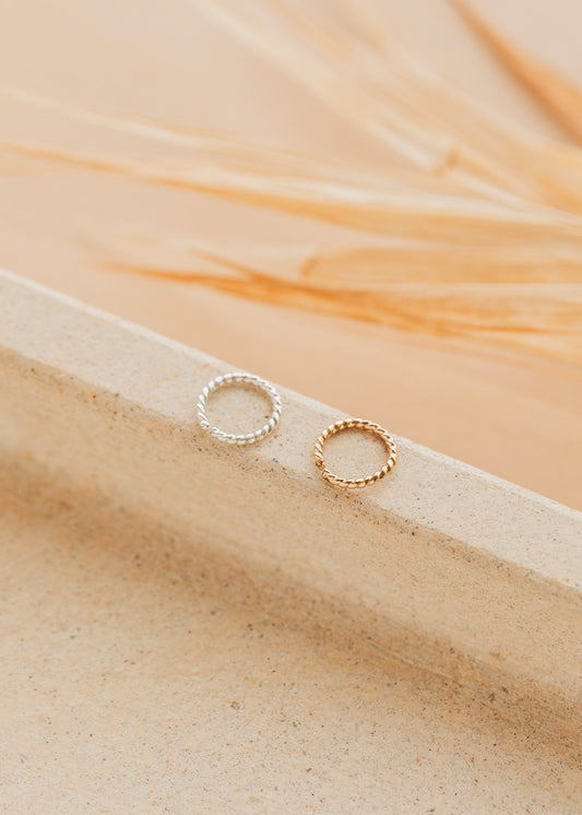 Twisted Tiny Nose Hoop