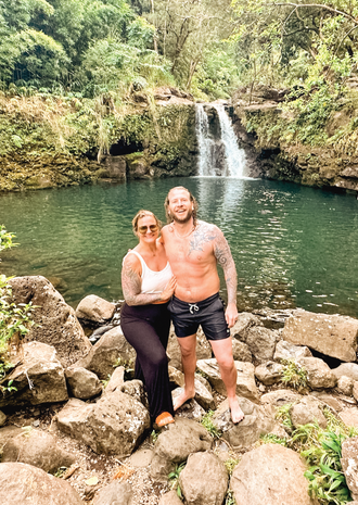 Jess + Adam, Owners of Hello Adorn Take a Trip To Maui Hawaii.