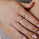 tiny heart stacking ring 14kt gold fill
