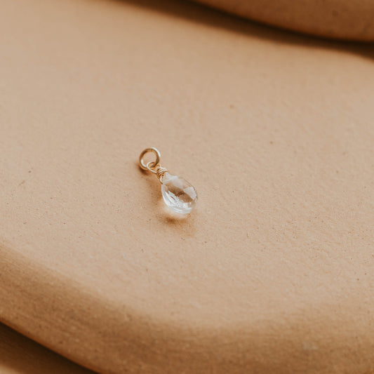 Crystal Quartz Charm