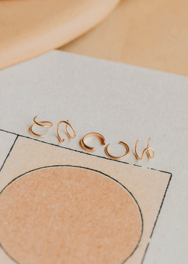 Piercings Optional Earring Set - Gold