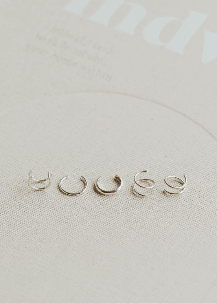 Piercings Optional Earring Set - Silver