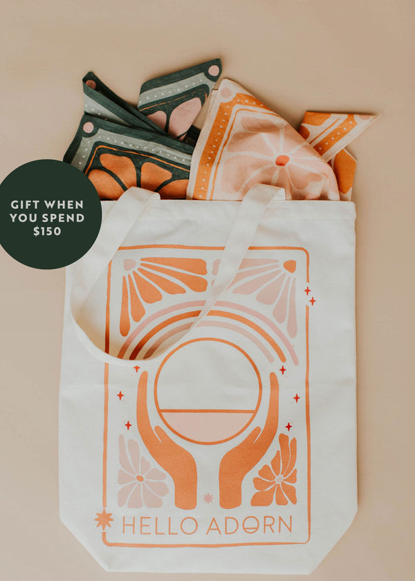 Hello Adorn Bandana + Tote