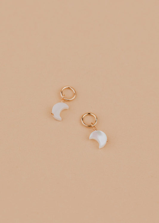 Moon Mother of Pearl Charms