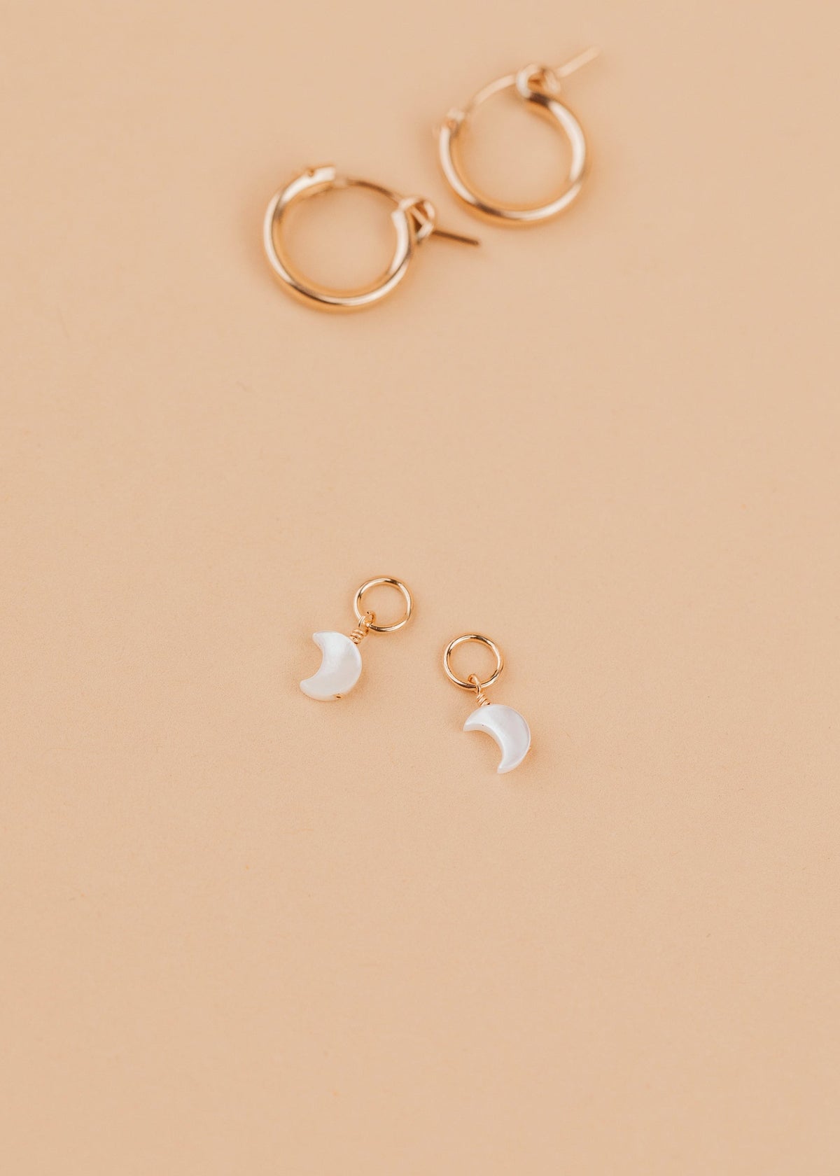 Moon Mother of Pearl Charms