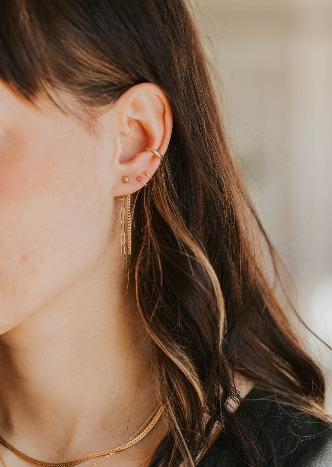 Tiny twist earrings hello adorn Clearance