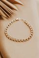 Hello Adorn Dylan chunky curb chain bold statement bracelet 14kt gold fill