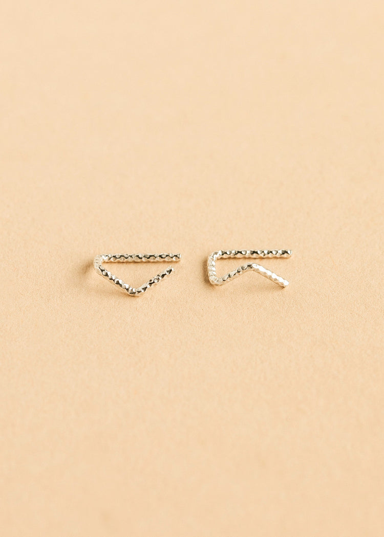 Tiny V Ear Climbers