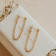 annex studs by hello adorn dangle chain stud earrings