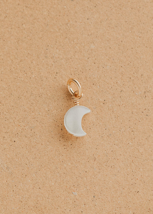 Moon Mother of Pearl Charm