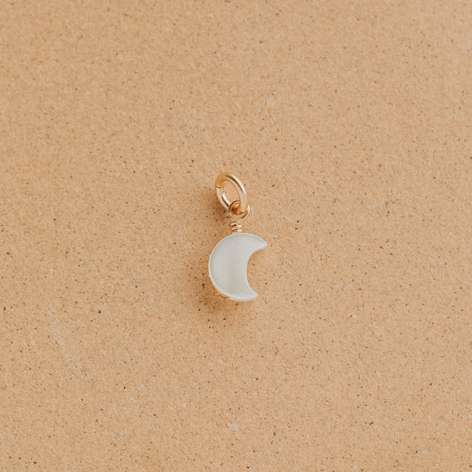 Moon Mother of Pearl Charm