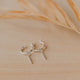 silver honey charm for hoops