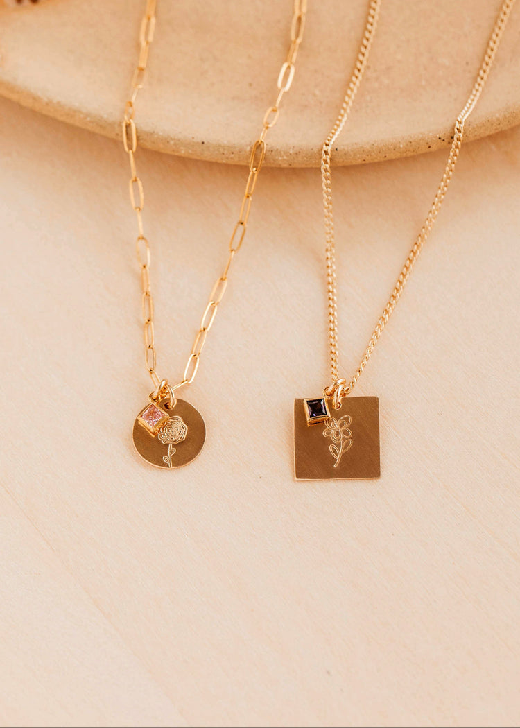 BYO Birth Flower Necklace