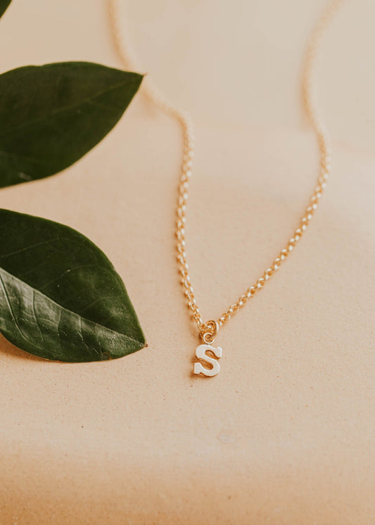 Birdie Initial Necklace