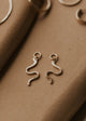 Hello Adorn Snake Hoop Charms 14kt Gold Fill