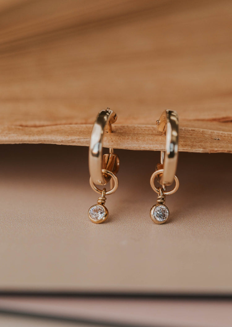 diamond drop earrings solitaire hoops