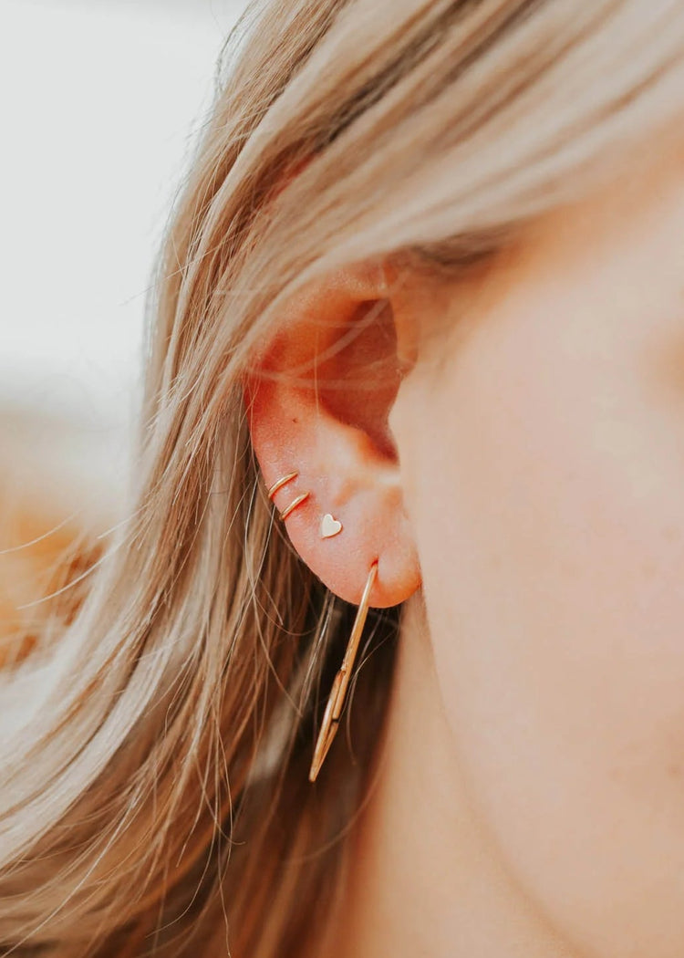 Tiny Heart Studs