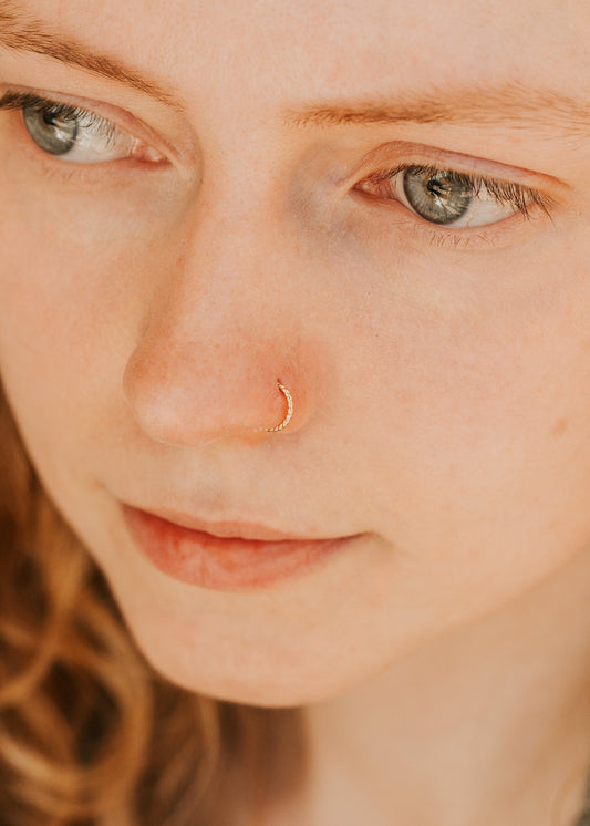 Twisted Tiny Nose Hoop