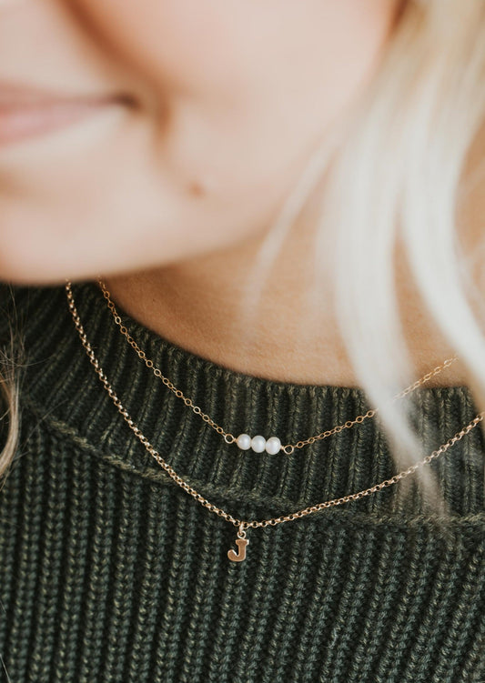 Birdie Initial Necklace