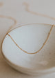 Delicate 14kt Gold Fill Curb chain with small beads great for layering necklaces in Satellite chain style by Hello Adorn.
