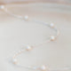 A Sterling Silver Pearl Choker Necklace.
