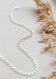 A modern but classic Sterling Silver curb chain necklace.