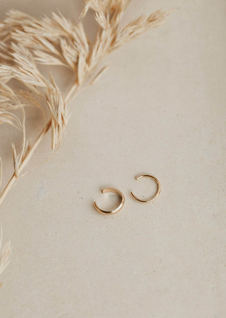 The Ear Cuff Duo handmade by Hello Adorn, the perfect option for earrings for no piercing ears offered in 14k gold fill and sterling silver.