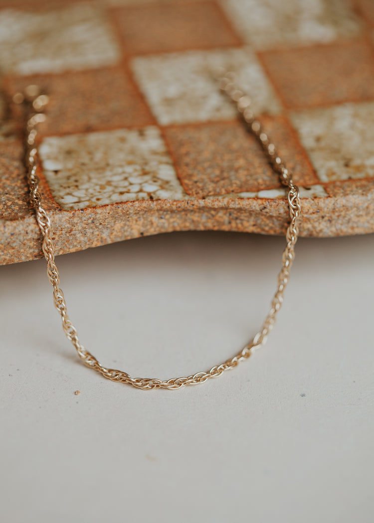 A 14kt Gold Fill double rope detail bracelet.