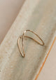 14kt gold fill ring, hand-shaped and hammered on a decorative tray. 