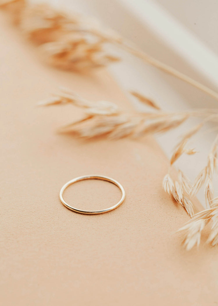Gold Tenny-Tiny Band Perfect for stacking rings By Hello Adorn.