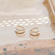 Tiny Twist Earring – 4mm + 10mm