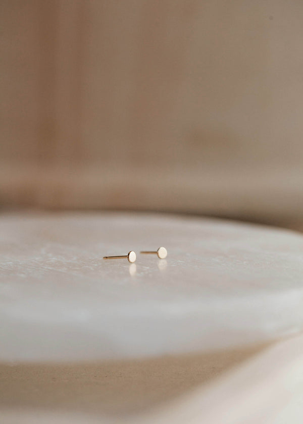 Tiny Dot Studs, Sterling Silver by Hello Adorn
